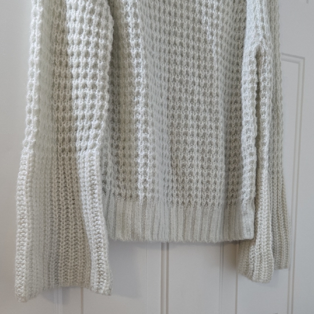 Anthropologie Maeve Dionne Mint Retro Bell-Sleeved Sweater Medium  - Picture 4 of 6